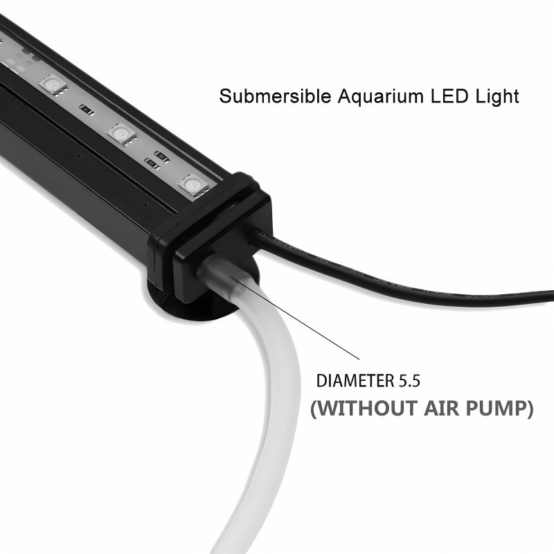 SZMiNiLED Submersible Aquarium Light, Fish Tank Light with Air Bubble Hole, RGB Color Changing Brightness Adjustable IP68 Waterproof Remote Control LED Light for Aquarium Fish Tank 20 inch - Image 5